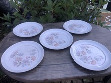 Set 5 Denby Dauphine side Plates (8.5”)  in good condition, lightweight, 1982 
