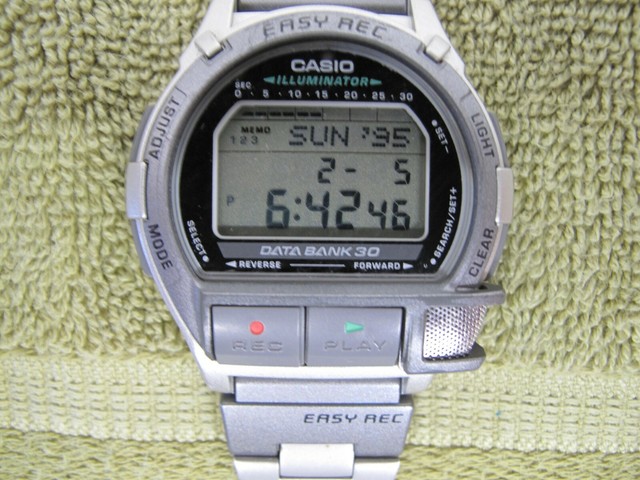 Vintage Casio Db-v300 Easy Rec Databank 30 Second Voice Recorder Digital  Watch for sale online | eBay