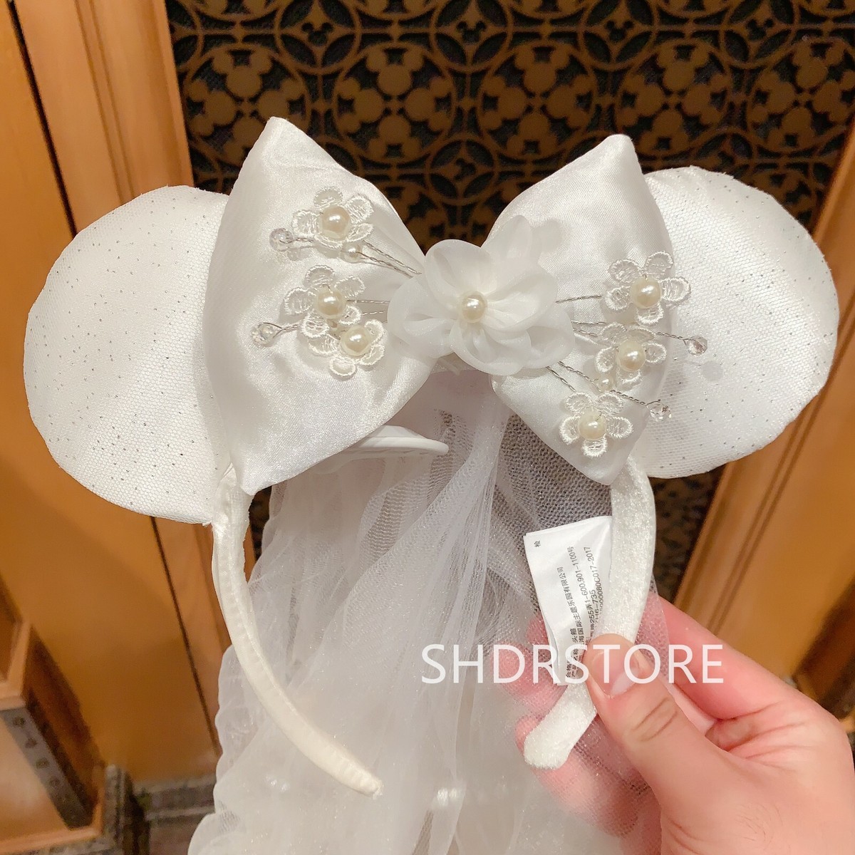 DISNEY PARKS ORIGINAL/AUTHENTIC/EXCLUSIVE MINNIE MOUSE EARS HEADBAND Black Rhinestone Mickey Ears - Minnie Rhinestone Mouse Ears  main image 2