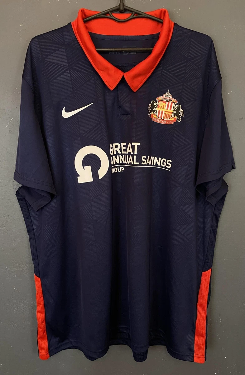 MENS NIKE FC SUNDERLAND 2020 2021 AWAY SOCCER FOOTBALL SHIRT
