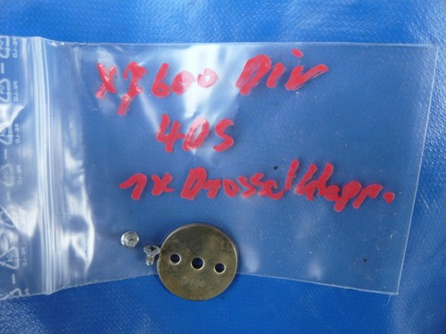 Yamaha XJ 600 Diversion Vergaser Typ 4DS 1x Drosselklappe Klappe Valve Carbs