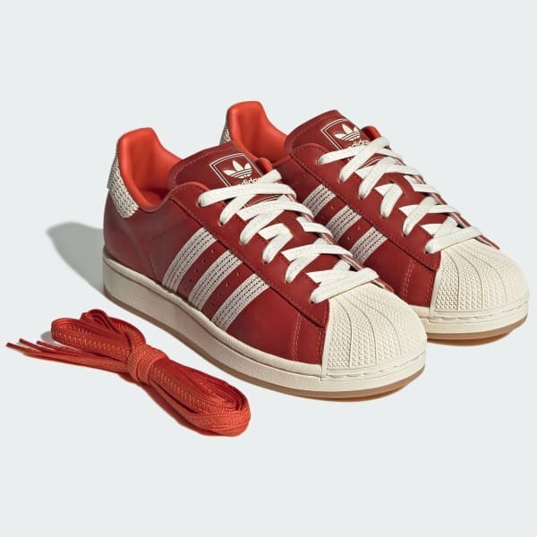 ■adidas■ Superstar II Red JH7099 Adidas Originals Superstar II Women's Fashion Sneakers Shoes
