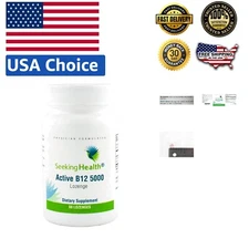 Active B12 5000 mcg Lozenges,  Support for Energy & Cognitive Health