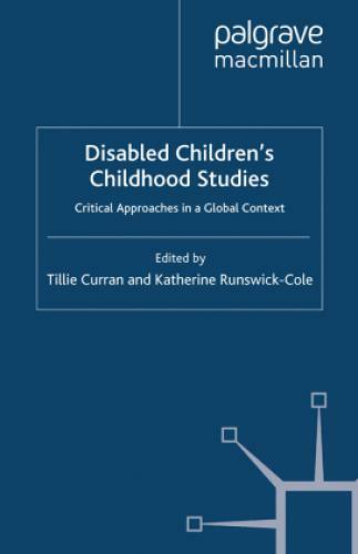 Thumbnail - Disabled Children's Childhood Studies Critical Approaches In A Global