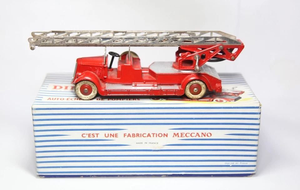 French Dinky 32D Auto-Echelle De Pompiers Na Caixa Original - Bom Vintage Raro - Imagem 2 de 4