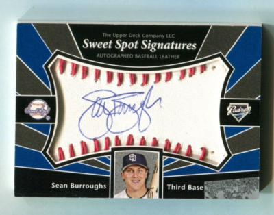 2004 Sweet Spot Signatures #SSSB Sean Burroughs 863/1081 Padres