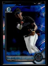 Yiddi Cappe 2022 Bowman Draft Chrome Sapphire Edition Card #BDC-96