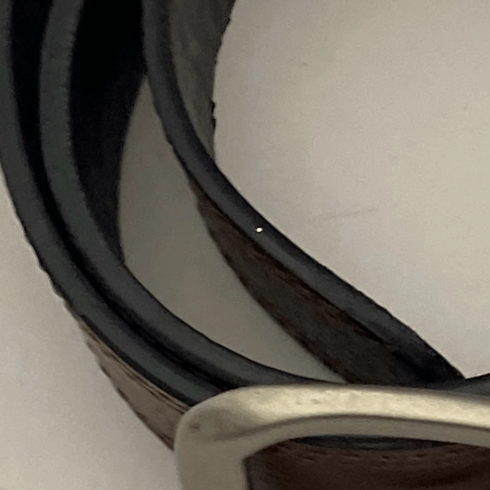 Cinturón Ajustable Doble Puntada Reversible Marrón Negro Genuino Dickies Para Hombre 38" Foto 4 de 4