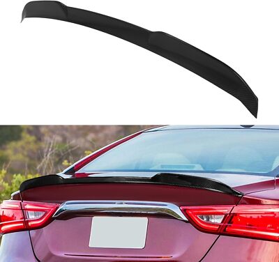 cciyu V Style Rear Trunk Lip Spoiler Wing Fits for 2016-2021 for Nissan Maxima