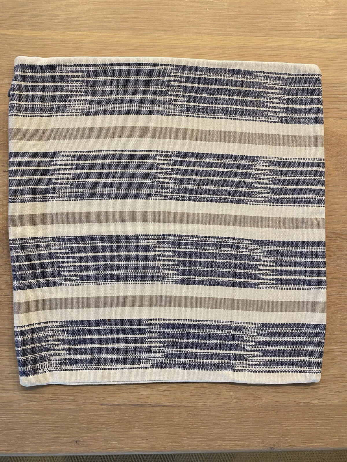 3 x John Lewis Grey, Blue, Ivory Stripe Cushion Covers eBay