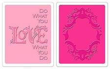 Sizzix Frame Love Emboss 2pk set 658484 Retail 10.99 Retired, WONDERFUL