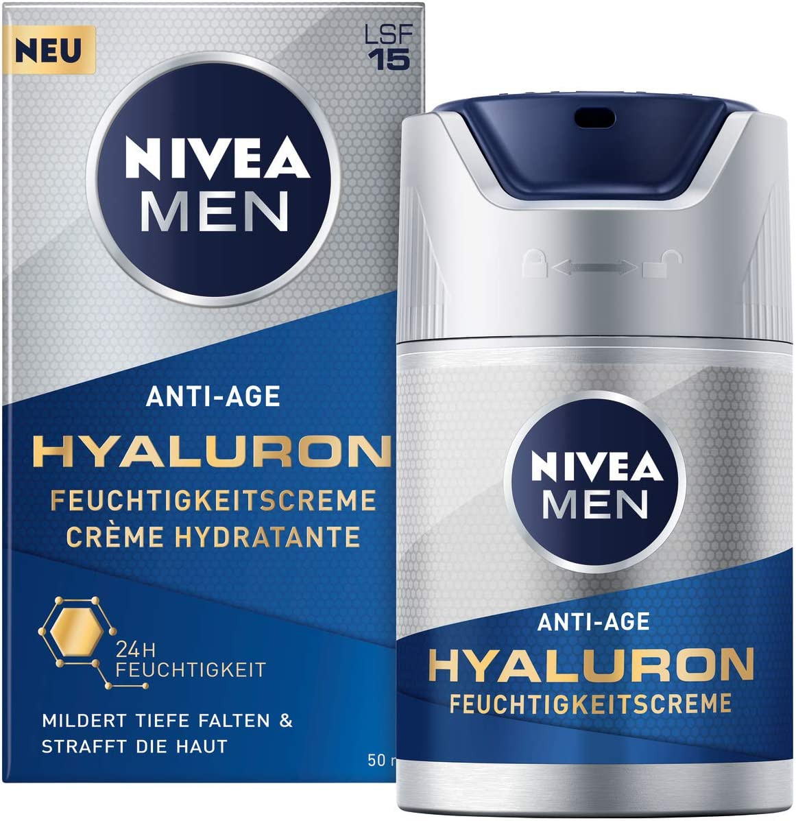Recensione Nivea Men Crema Viso Hyaluron SPF15 50ml | Opinioni e Prezzi
