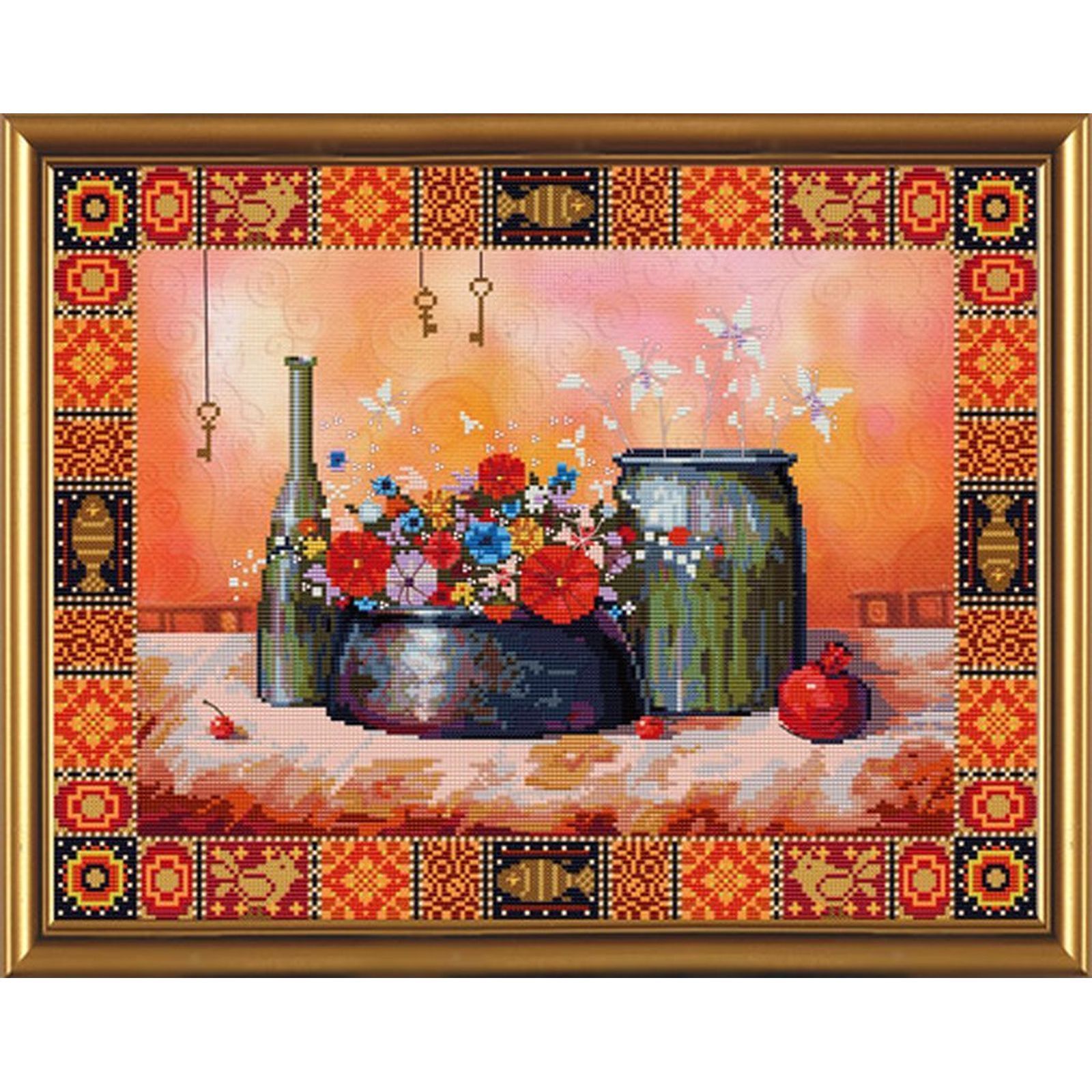 Broderie Nova Sloboda HHD3009 point de croix déco salon motif Nature Morte