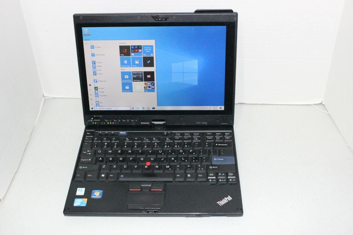 as-is Lenovo ThinkPad X201 Tablet PC Core i7 @ 2.13GHz 4GB RAM 250GB windows 10