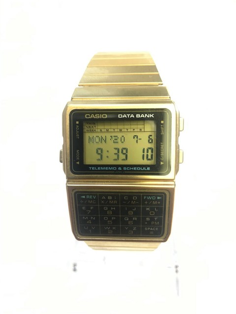 Pre Owned Casio Dbc 610ga 1 Databank Calculator Watch 50page Telememo Dbc 610 Ebay