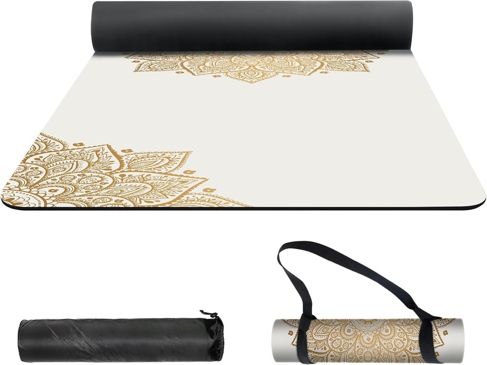 72x24 Extra Thick Non-Slip TPE Yoga Mat with Carry Bag for Fitness