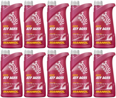 10l Mannol 8212 ATF AG55 Automatikgetriebeöl 10x1l für KIA Genuine ATF