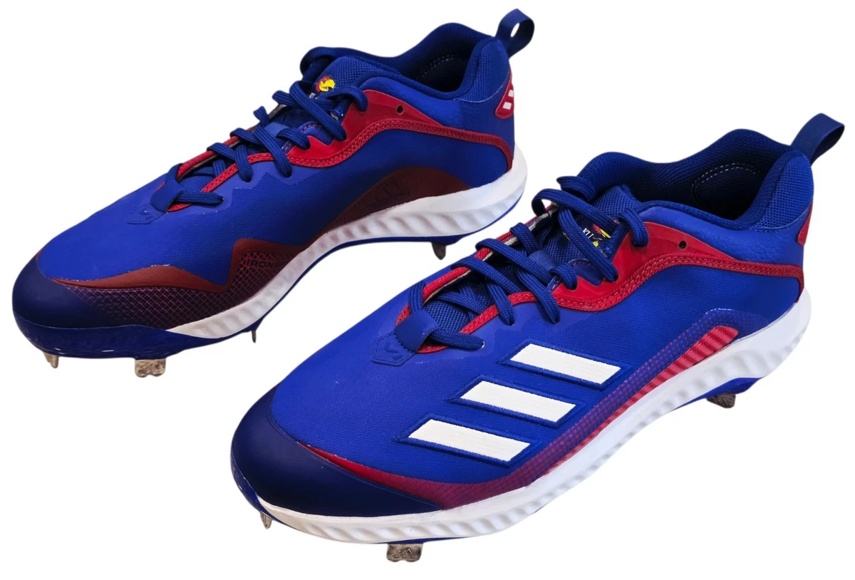 Adidas Baseball Cleats Mens Size 12 Blue White Metal‎ Spikes Low Top Athletic Adidas Power Alley 5 Baseball Cleats Men main image 4
