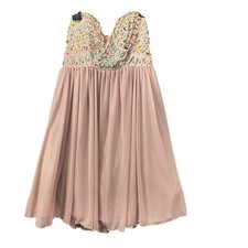 My Michelle Strapless Dress with Jewel Accents