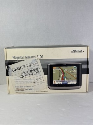 New Magellan Maestro 3100 GPS w/ Mounting Bracket & Car Charger Bundle