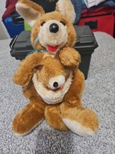 Kangaroo with Joey Stuffed Animal Plush Toy Pouch Aussie Marsupial. 11"