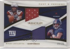 2018 Panini Immaculate Past & Present Jerseys 16/25 Kyle Lauletta #PA-20 lt0