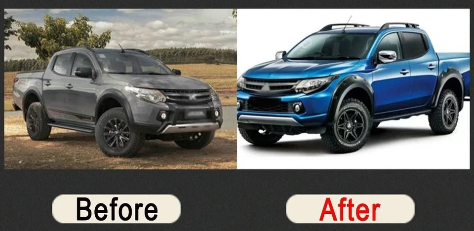 2 PIEZAS rieles portaequipajes para Mitsubishi Triton L200 2014-2023 Foto 3 de 4