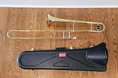 Bach Tenor Trombone F Attachment Made in USA 8  Bell w/ Case! 36'' Style