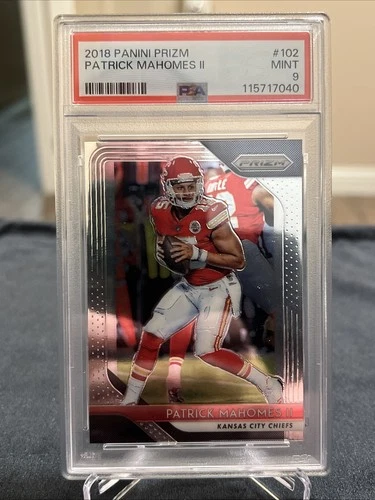 2018 Panini Prizm Patrick Mahomes II Base Set #102 PSA 9