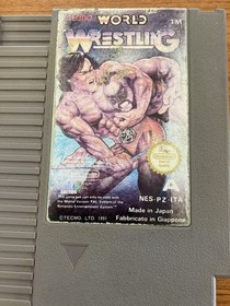 NES ~ TECMO WORLD WRESTLING ~ Nintendo Game NES-PZ-ITA Game Cart Only Pal A