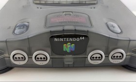 Mint NINTENDO 64 Console Clear Black 64DD Set Full Box Japan Authentic Tested JP
