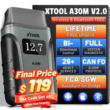 2026 XTOOL A30M V2.0 OBD2 Scanner Auto All Sy...