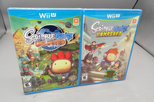 2-PACK!! WII-U SCRIBBLENAUTS UNLIMITED + SCRIBBLENAUTS UNMASKED **NEW, SEALED**