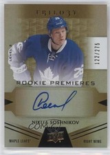 2016 Upper Deck Trilogy Rookie Premieres Level 2 /275 Nikita Soshnikov Auto q2b