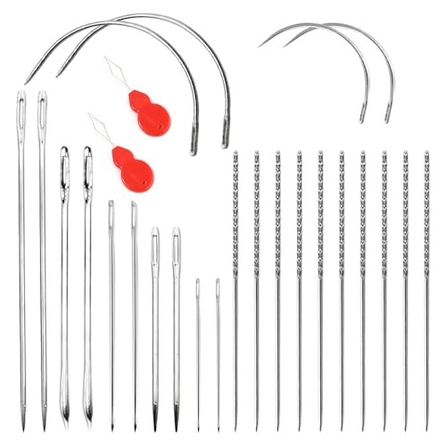 26 Pack Snag Nab It Tool Set, Snag Repair Needle + Heavy Duty Hand Sewing