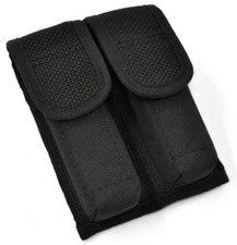 Tactical OWB Black Double Magazine Pouch/Carrier/Holder- Double Stack 9mm/40 Mag