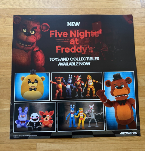Fanf Promo Jazwares Five Nights At Freddy's FNAF Gamestop Storefront 23.5x24 Promo ...