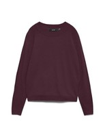 Damen Pullover Vero Moda Vmhappiness L Raglan Winetasting, GrößE L, Baumwolle
