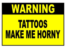 Funny Refrigerator Magnet - Tattoos Make Me H...