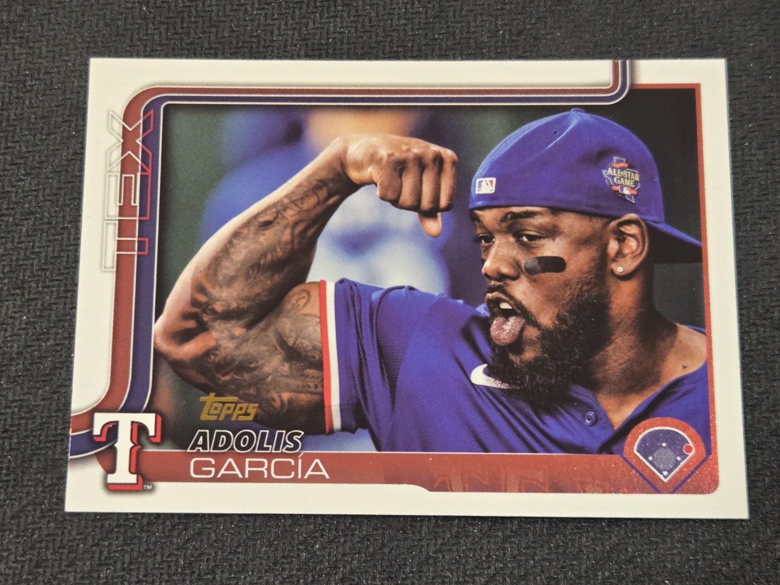 2025 Adolis Garcia Topps Series One Golden Mirror SSP #247 Rangers