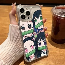 Muichiro Mitsuri Anime Demon Slayer Phone Case Clear For iPhone 17 16 14 15 11