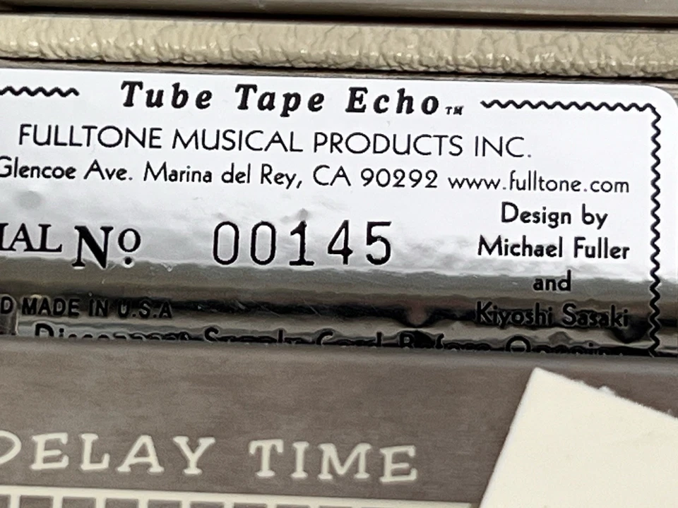 Cinta de tubo Fulltone eco, número de serie bajo (0145), como nueva en estuche original Foto 2 de 4