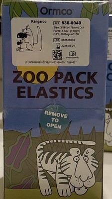 Ormco Zoo Pack Elastics   Typ: Känguru (Kangaroo)