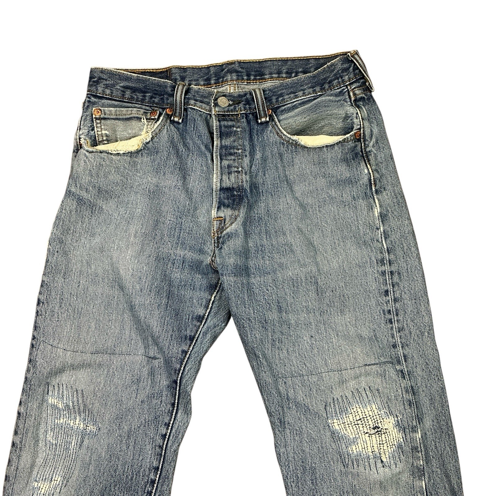 Levi's 501 Men's Original Fit Jeans - Blue thumbnail 8