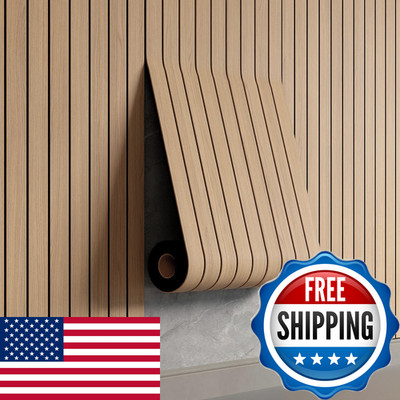 Yu Li 3Dh Peel And Stick Pvc Slat Wall Panel 236X15.75 Self-Adhesive Thick Faux