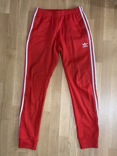 Adidas Originals Herren Premium Jogginghose Tracksuit Hosen Rot Retro Neu BNWT