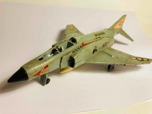 Dinky Toys #725 Phantom II F-4K  Royal Navy Jet Plane - Original Vintage (ref8)