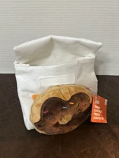 Dunkin Donuts Plush Dog Toy Frosted Donut Bag Crinkle Noise Bark 2025