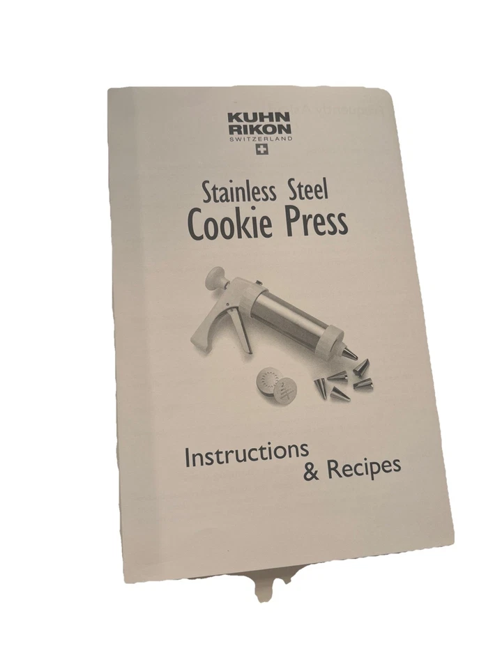PRENSA DE GALLETAS DE ACERO INOXIDABLE KUHN RIKON 9 discos de decoración 3 puntas Foto 3 de 4