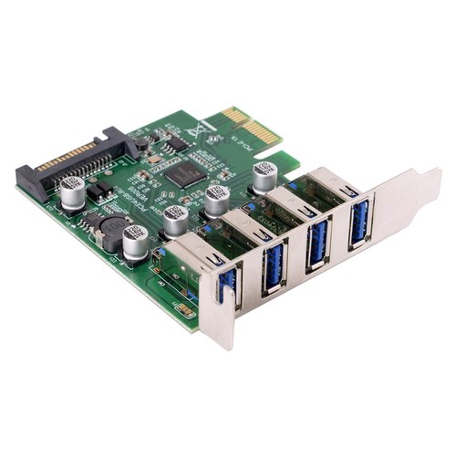 Low Profile 4 Ports PCI-E auf USB 3.0 HUB PCI Express Erweiterungs Karten A4548 - Afbeelding 6 van 9